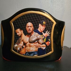 WWE 2014 Ceramic coin bank The Rock, CM Punk and John Cena